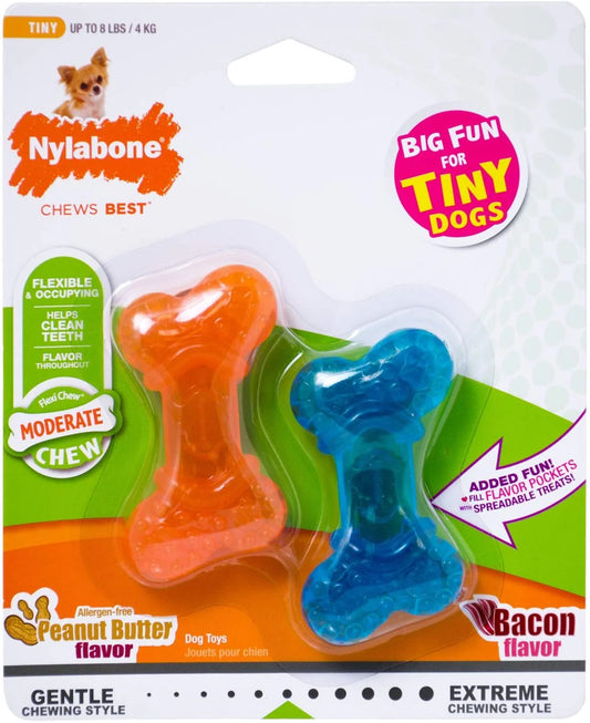 Nylabone Mini Pack Tiny - Mantequilla de Maní