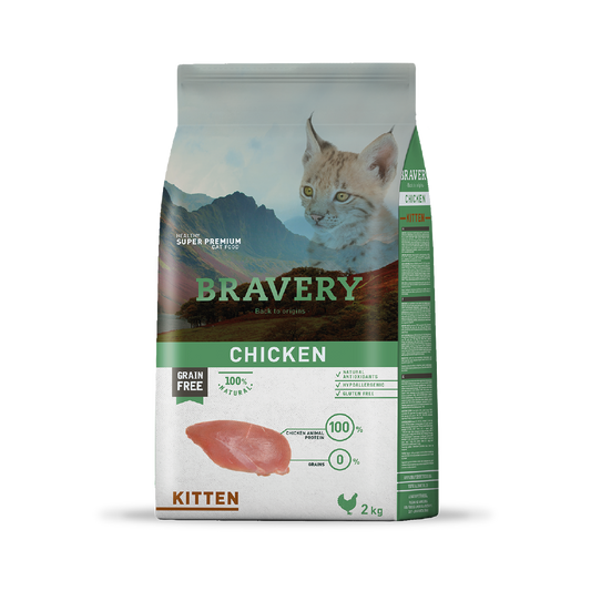 BRAVERY CHICKEN KITTEN 2 KG