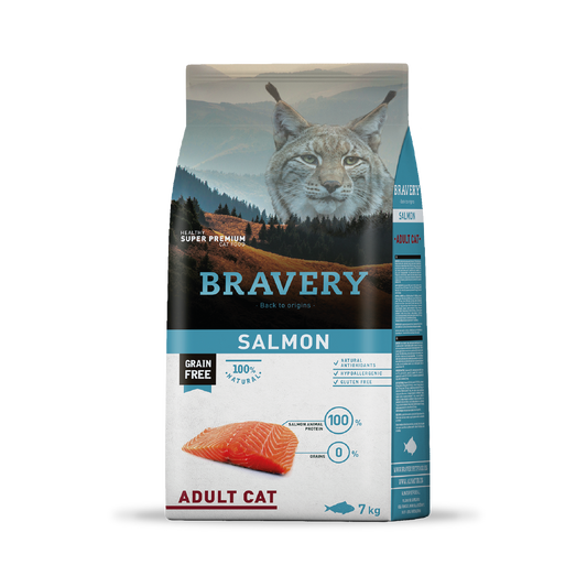 BRAVERY SALMON ADULT CAT 2 KG