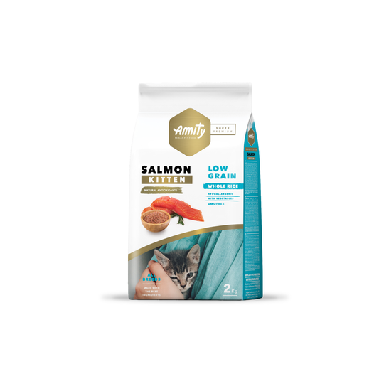 AMITY SP LOW GRAIN SALMON KITTEN 2 KG