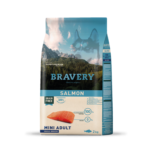 BRAVERY SALMON MINI ADULT SMALL BREEDS 2 KG