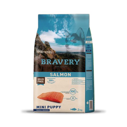 BRAVERY SALMON MINI PUPPY SMALL BREEDS 2 KG