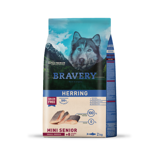 BRAVERY HERRING SENIOR SMALL BREEDS 2 KG