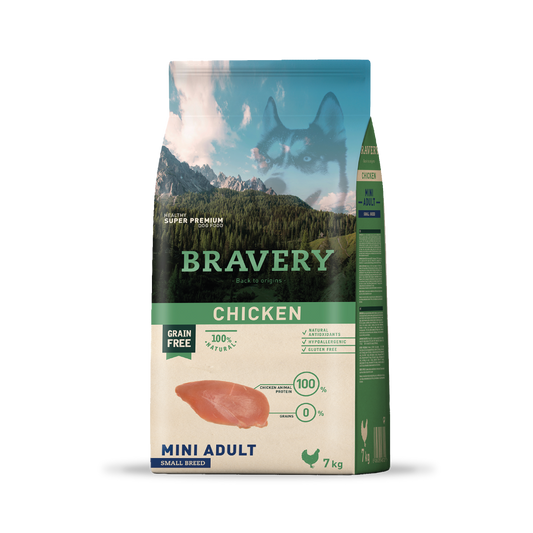 BRAVERY CHICKEN MINI ADULT SMALL BREEDS 7 KG