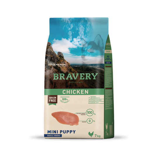 BRAVERY CHICKEN MINI PUPPY SMALL BREEDS 7 KG