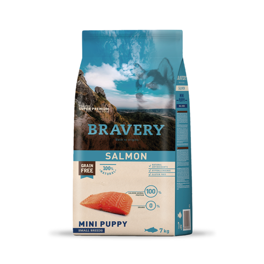 BRAVERY SALMON MINI PUPPY SMALL BREEDS 7 KG