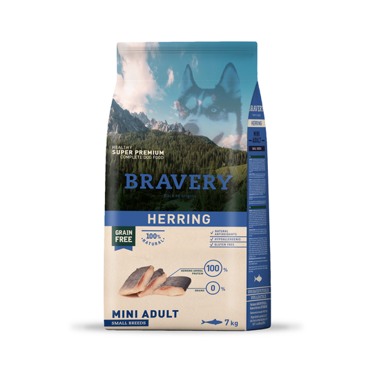 BRAVERY HERRING MINI ADULT SMALL BREEDS 7 KG