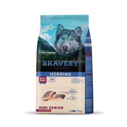 BRAVERY HERRING SENIOR SMALL BREEDS 7 KG