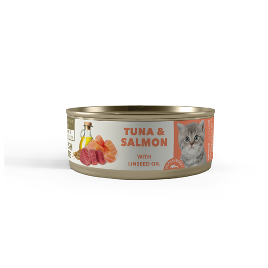 AMITY TUNA AND SALMON KITTEN WET FOOD 80 GR