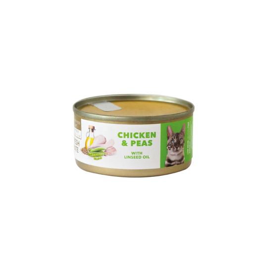 AMITY CHICKEN AND PEAS ADULT CAT WET FOOD 80 GR