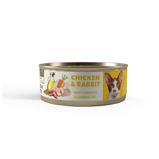 AMITY CHICKEN AND RABBIT ADULT CAT WET FOOD 80 GR