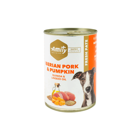 AMITY IBERIAN PORK AND PUMPKIN DOG WET FOOD 400 GR