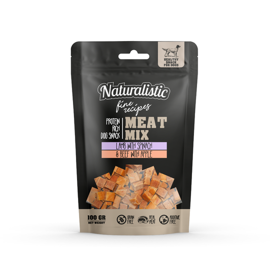 NT FINE RECIPE MEATMIX LAMB W/SPINACH & BEEF W/APPLE, 100 GR