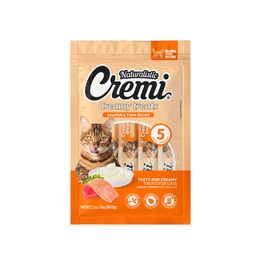 NT CREMI SALMON & TUNA RECIPE, 5 SACHET