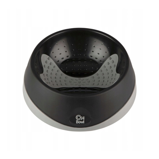 LM OH BOWL MEDIUM BLACK FOR DOG