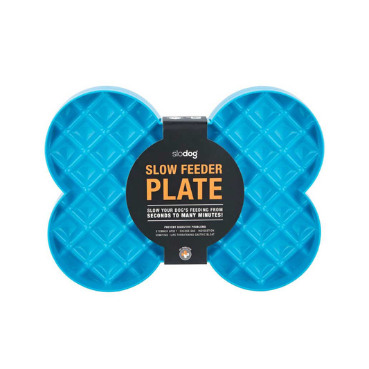 LM SLODOG SLOW FEEDER PLATE, TURQUOISE